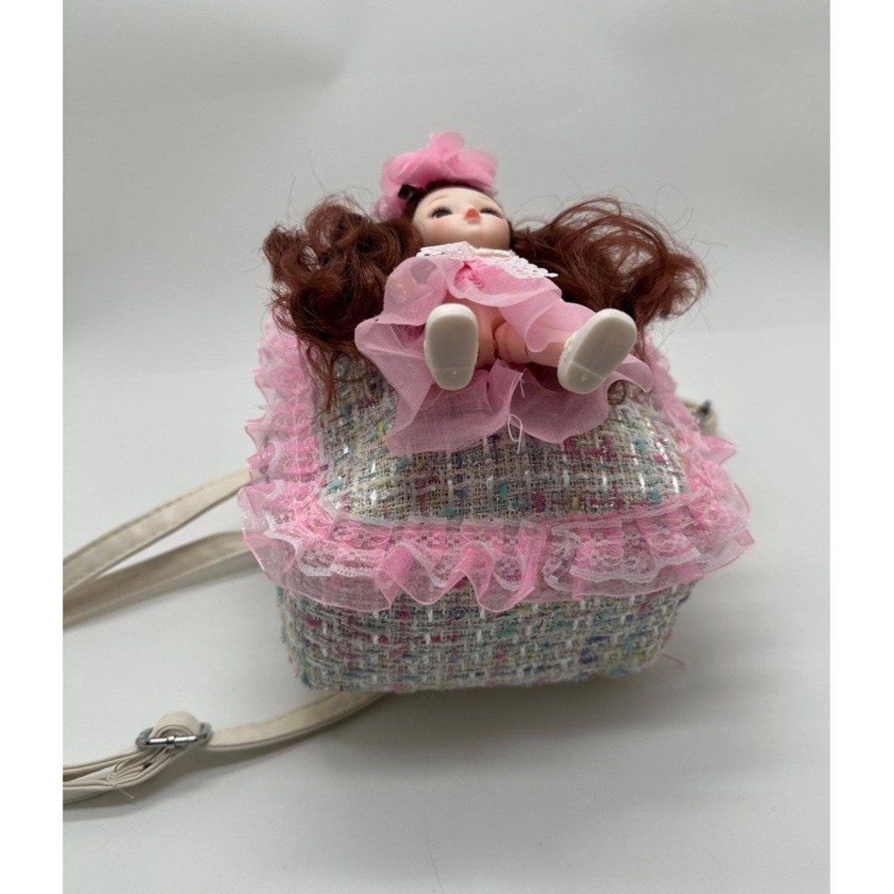 Articulated Doll Woven Mini Backpack Purse - Picture 6 of 11
